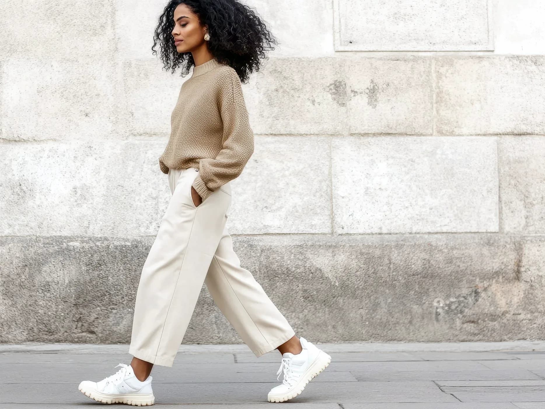 A considered, seasonless wardrobe of well-made pieces styled together.