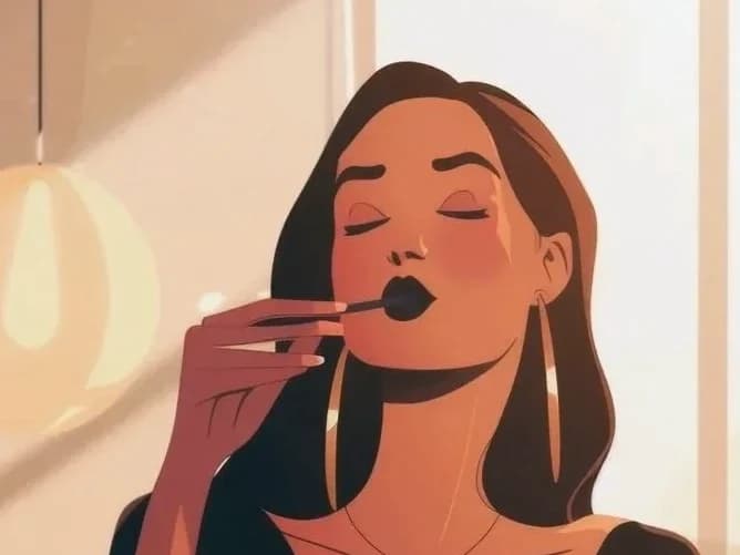 A woman experiencing a form of richness not measured in money.