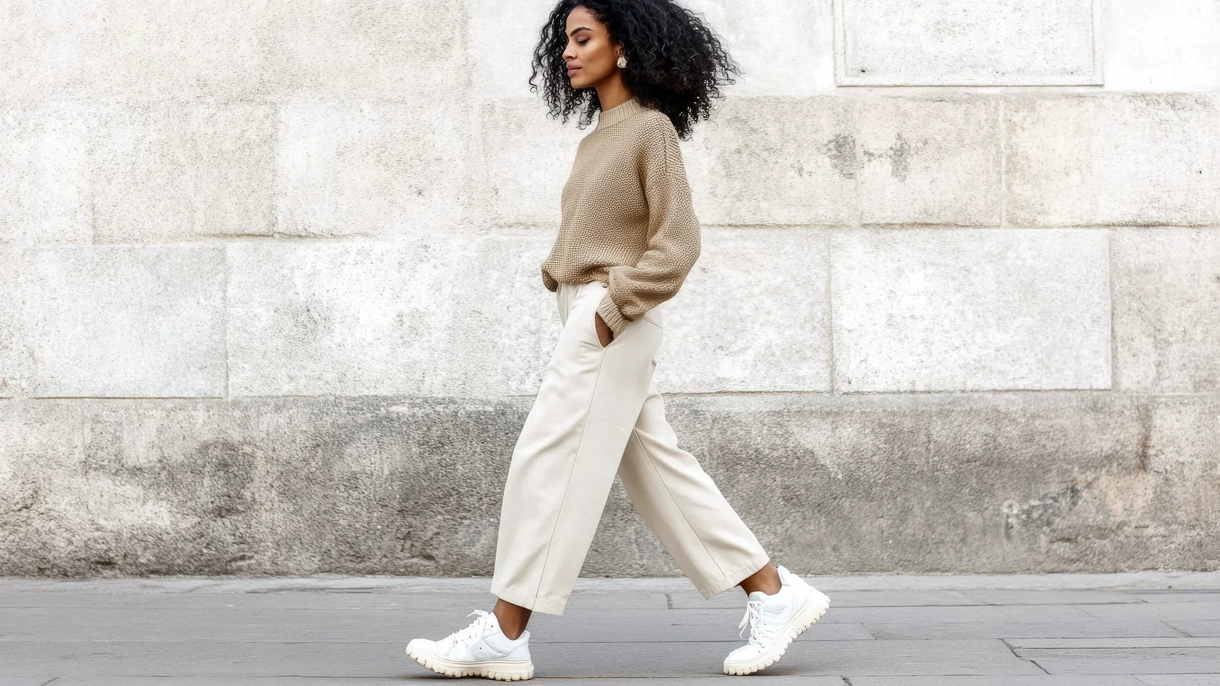 A considered, seasonless wardrobe of well-made pieces styled together.